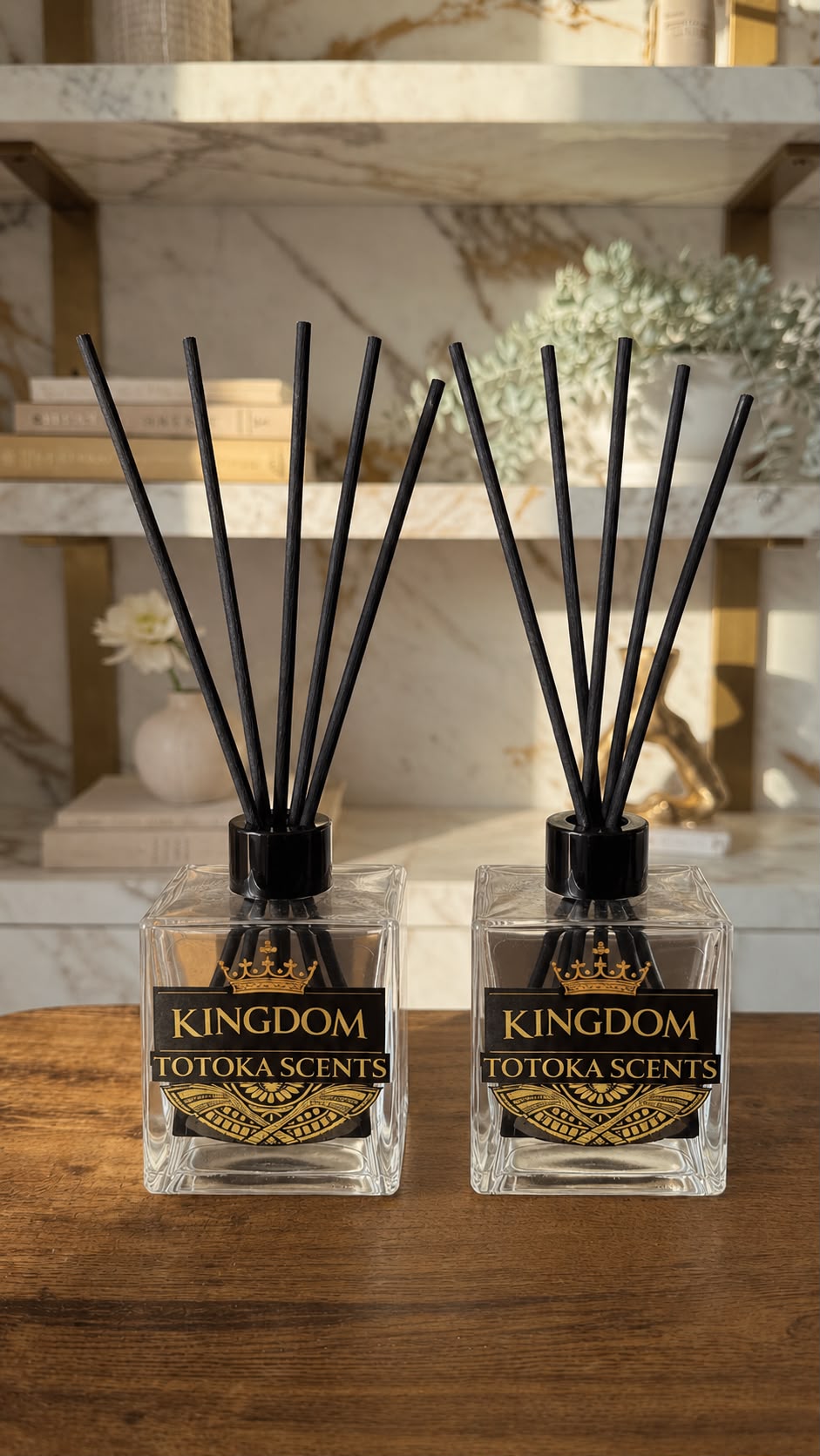 Kingdom Totoka Scents Reed Diffuser Duo - Pack of 2 - 50ml Diffuser