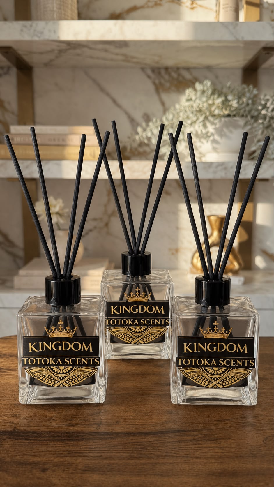 Kingdom Totoka Scents - 50ml Reed Diffuser - Pack of 3